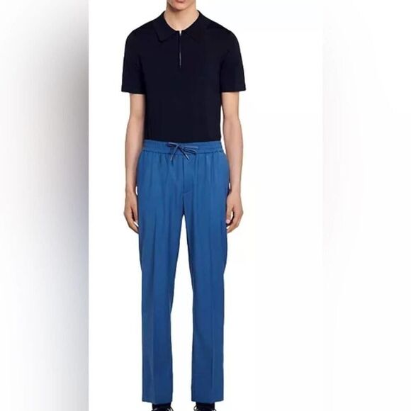 SANDRO PARIS ALPHA DRAWSTRING NWOT‎ PANTS SIZE 44 - Picture 1 of 9